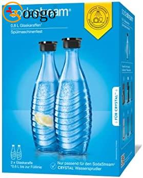 Dishwasher-safe glass carafe duo pack, 615 ml