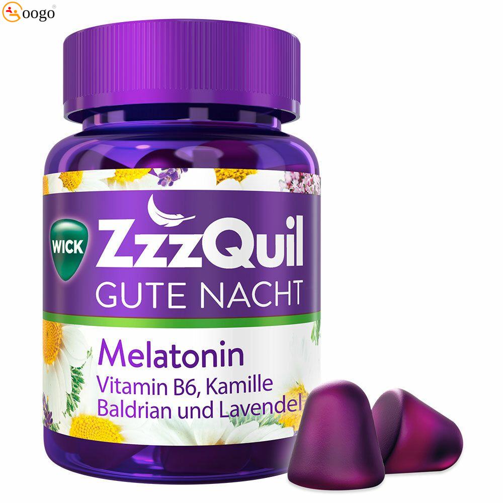 WICK ZzzQuil Good night with melatonin, 60 pastilles