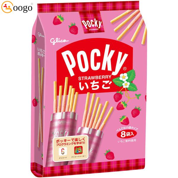 Glico Strawberry Pocky, 108 g (8 bags)