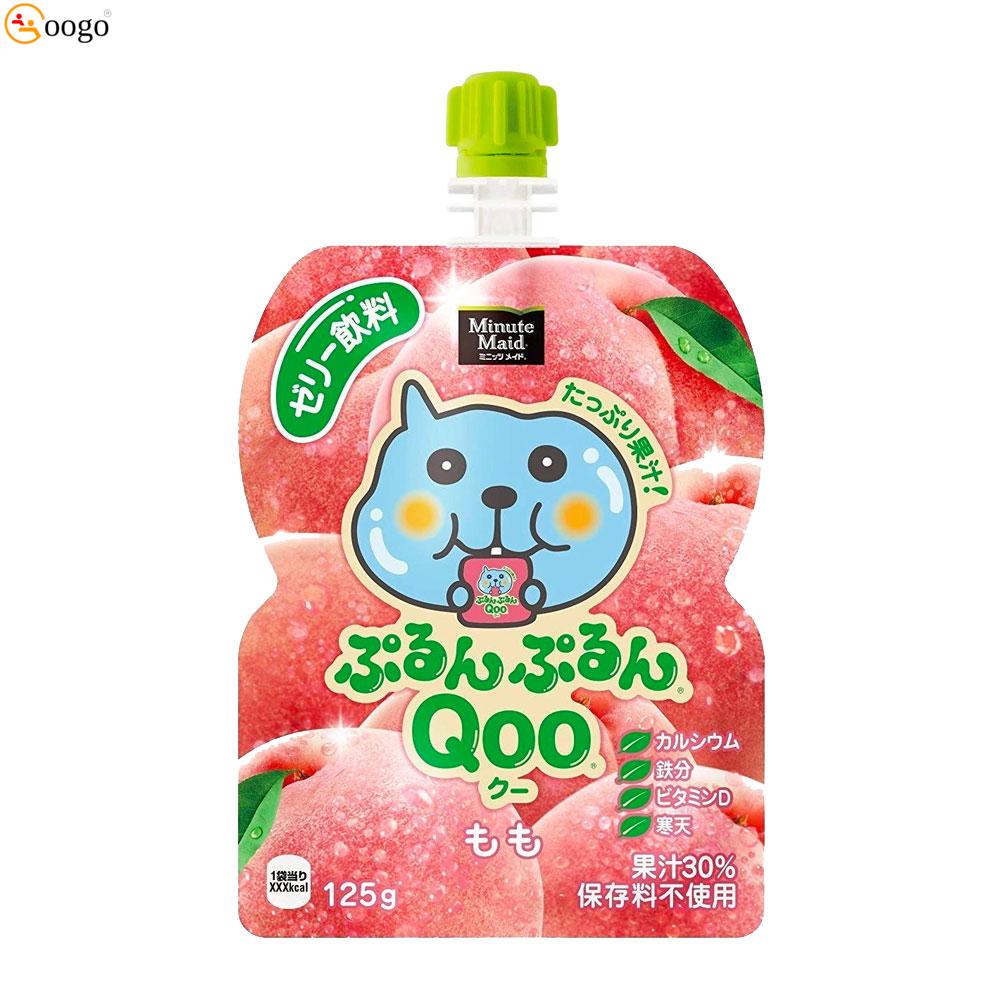 JAPAN COCA COLA Purun Purun Qoo Jelly Drink Peach 125g