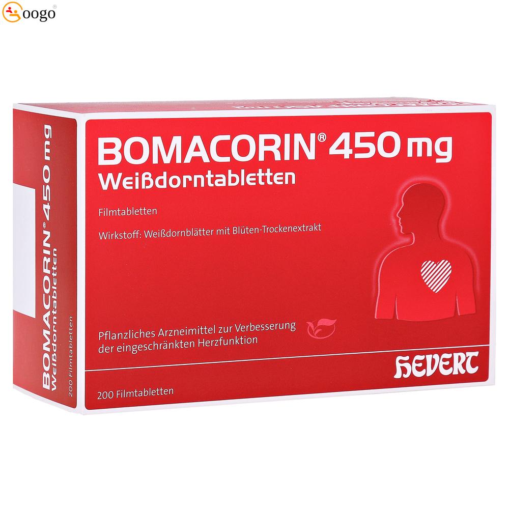 Bomacorin 450mg hawthorn, 200 tablets