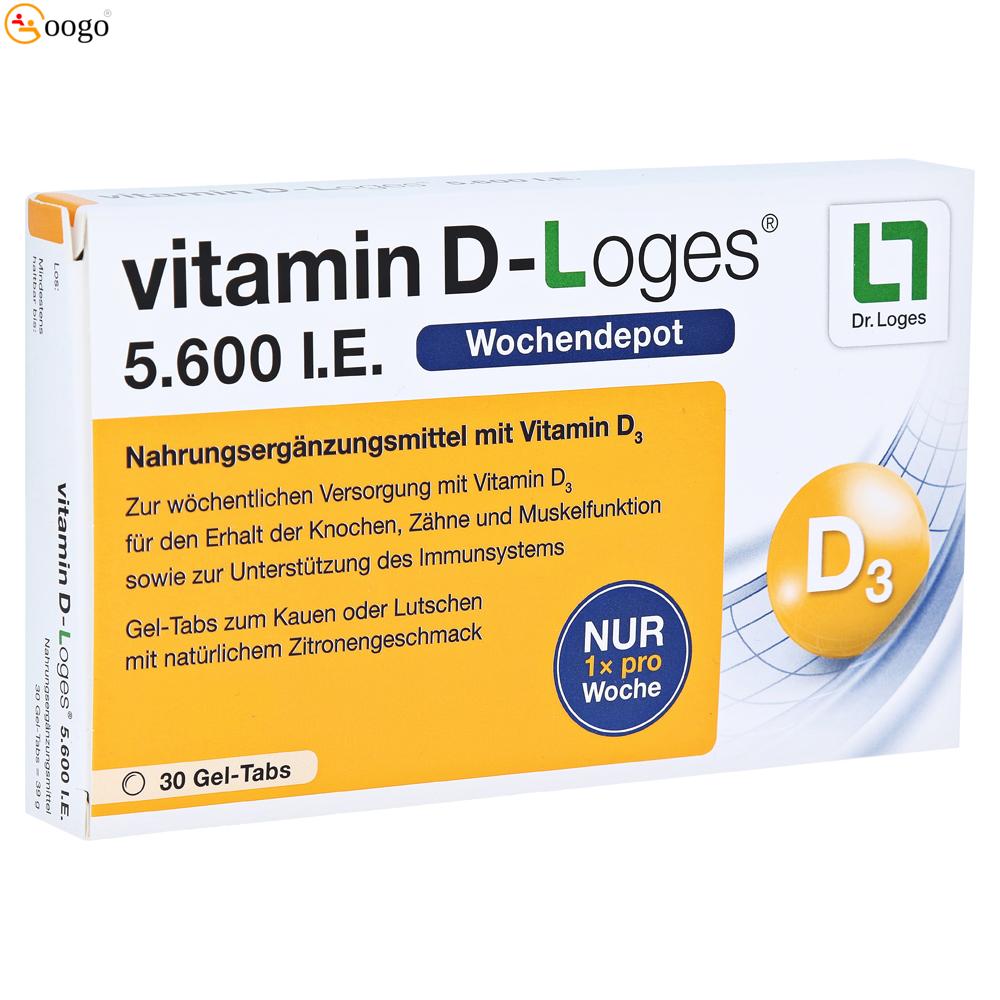 vitamin D-Loges 5.600 I.E, 30 chewable tablets