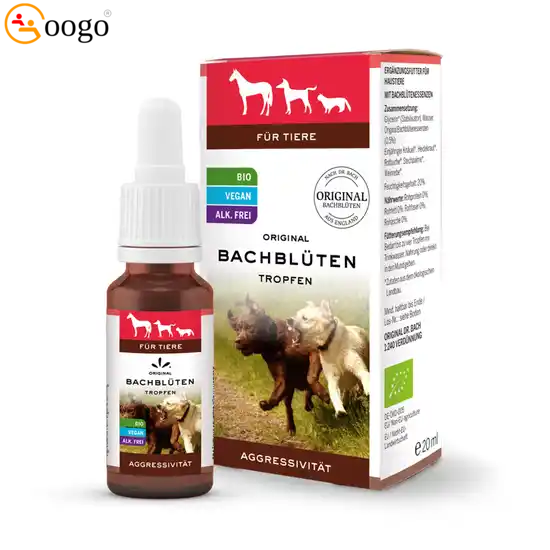 Organic Bach flower drops for pets aggressiveness 20ml