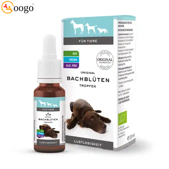 Organic Bach flower drops for listlessness in pets 20ml