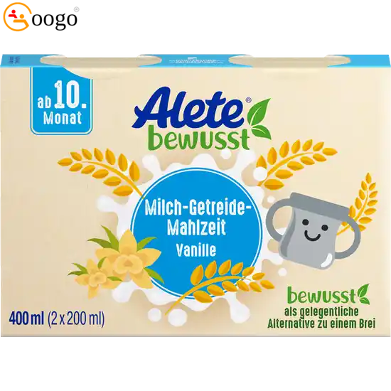 Milch-Getreide-Mahlzeit Vanille ab 10. Monat, 2x200ml = 400ml