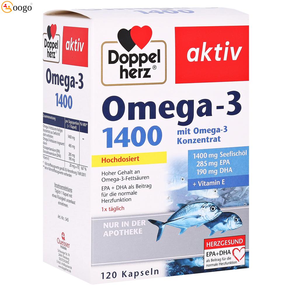 Doppelherz® Omega-3 1400, 120 capsules