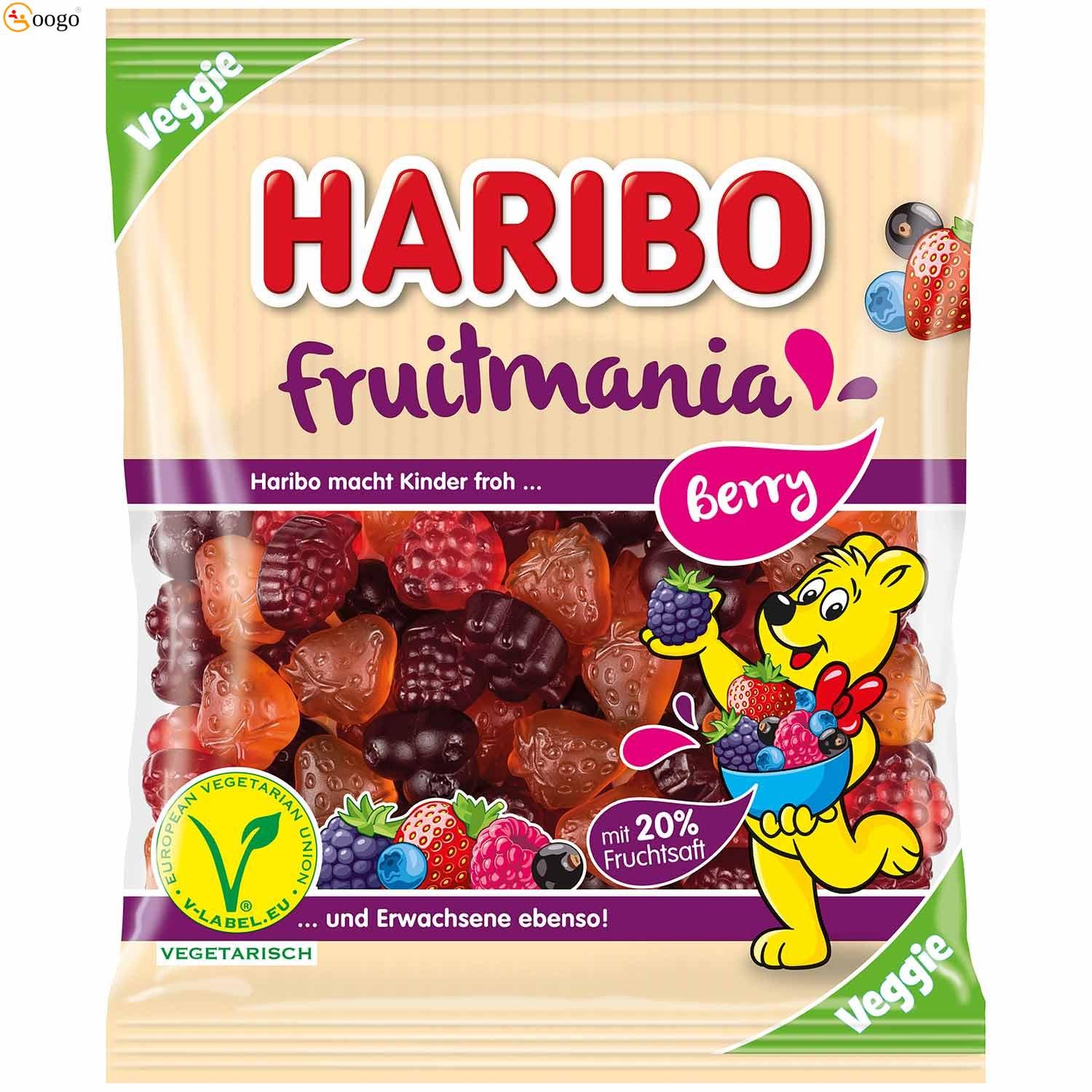 Haribo Fruitmania Berry veggie 160g