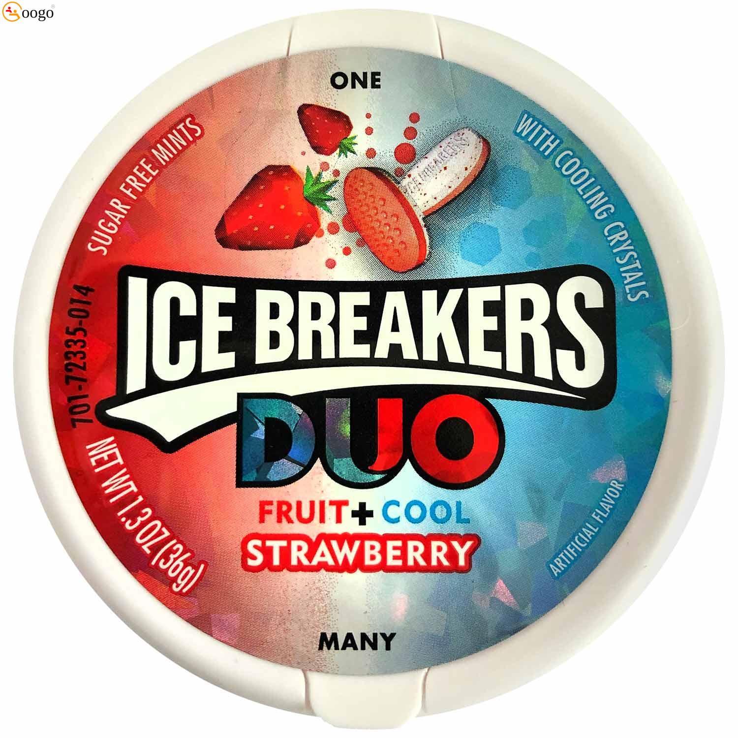 Ice Breakers Duo Fruit + Cool Strawberry sugarfree 36g