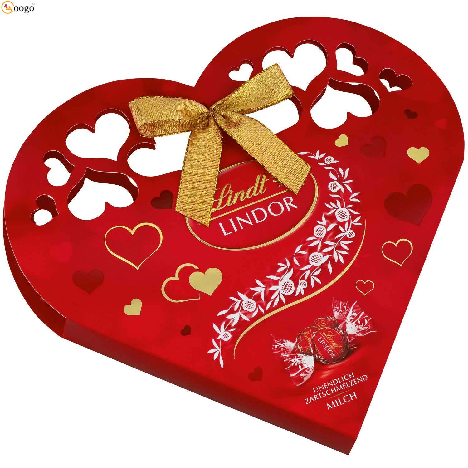 Lindt Lindor Kugeln Vollmilch Herzpackung 112g