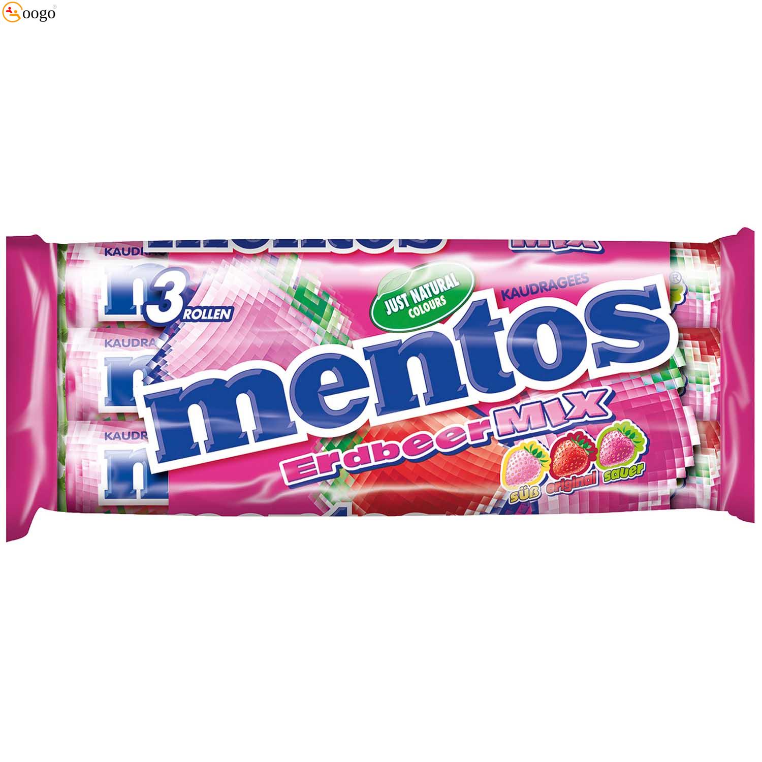 mentos Erdbeer Mix 3x37,5g, 112.5g