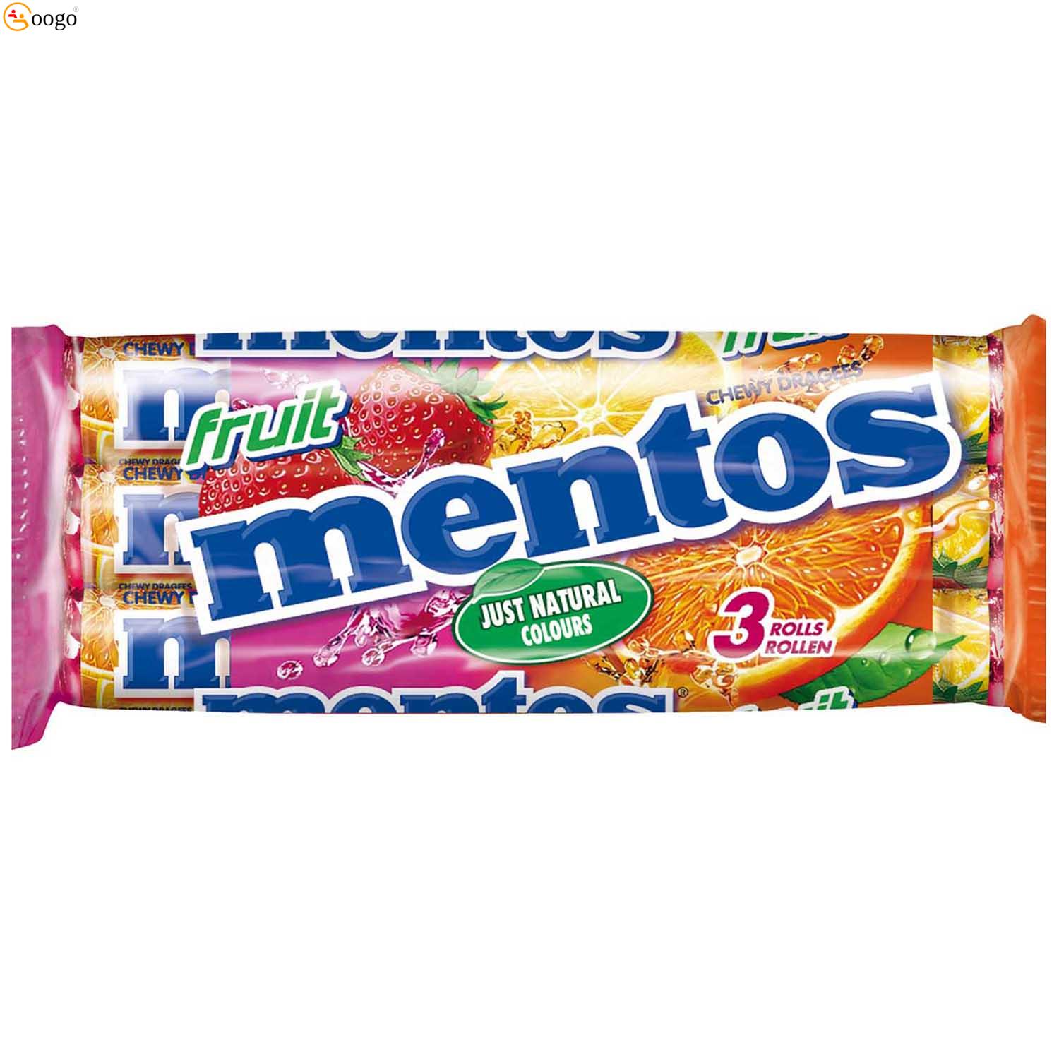 mentos Fruit 3x38g, 114g