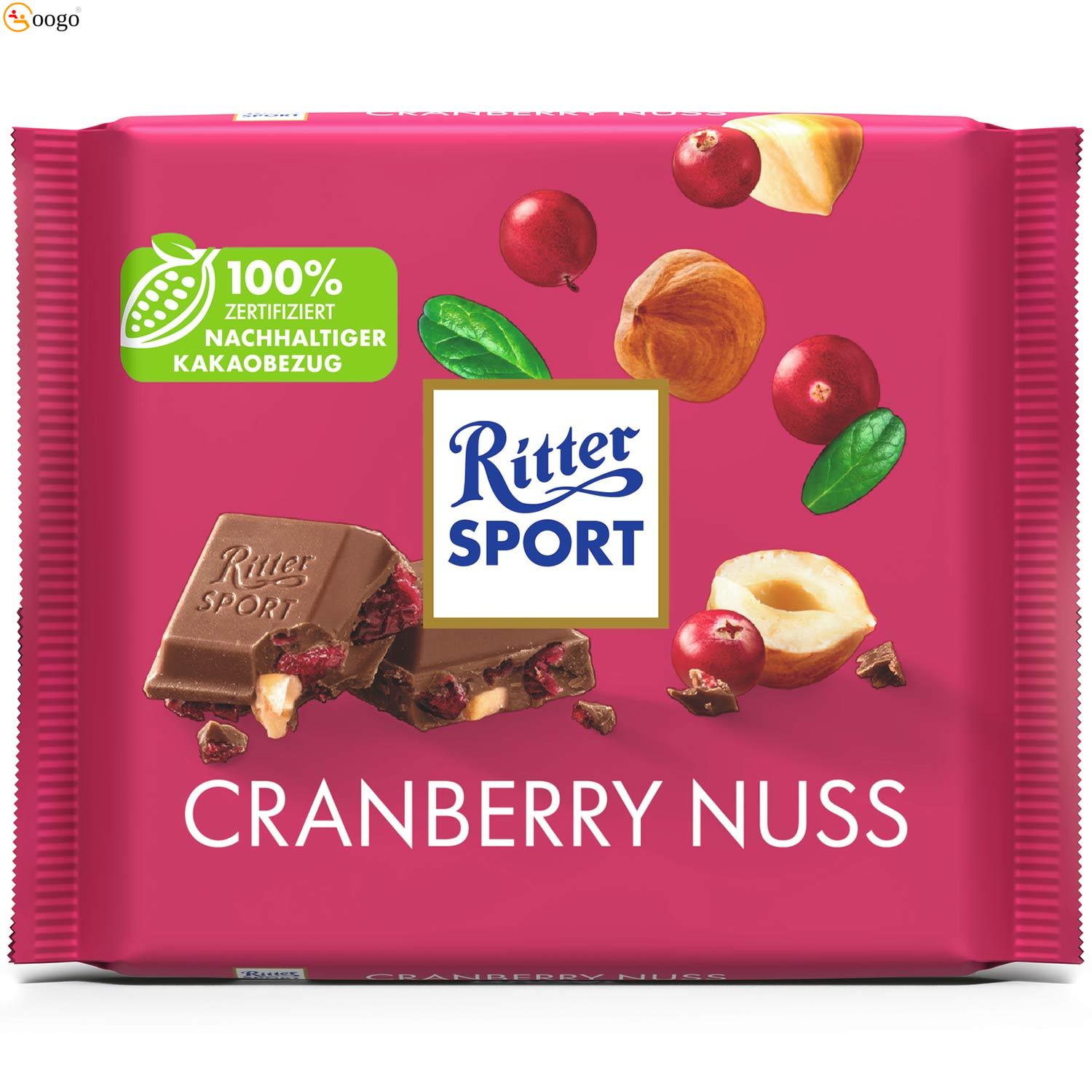 Ritter Sport Cranberry Nuss, 100g