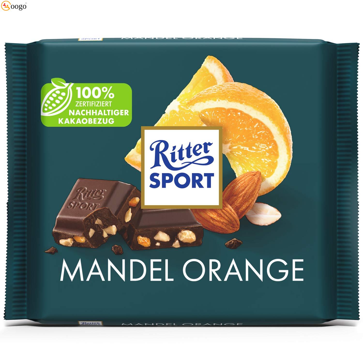 Ritter Sport Mandel Orange, 100g 