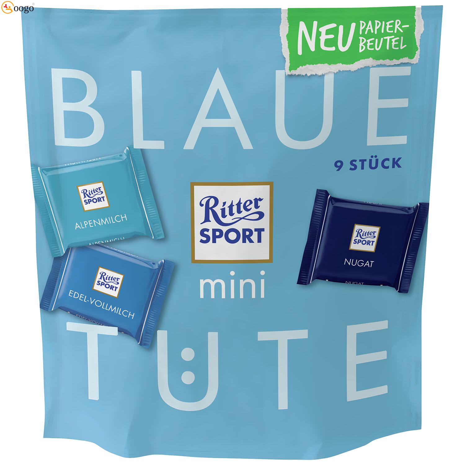 Ritter Sport mini Blaue Tüte 9er, 150 g