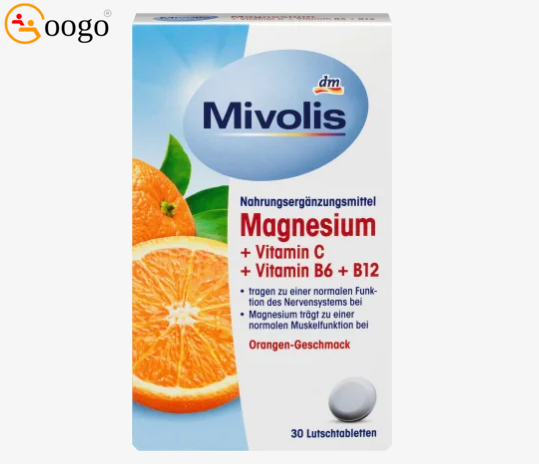 Magnesium + Vitamin C + Vitamin B6 + B12, Lutschtabletten, 30 St., 45 g